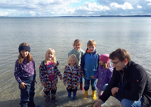 Andreas Blankenstein mit sechs Kindern
