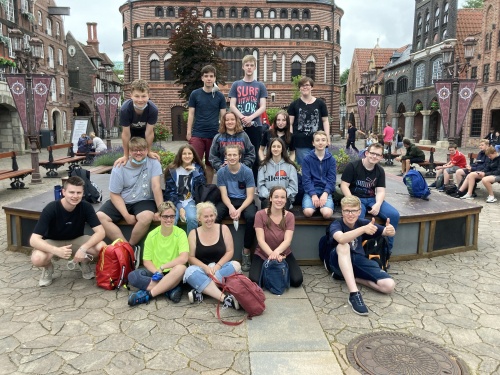 Gruppenfoto im Hansa-Park